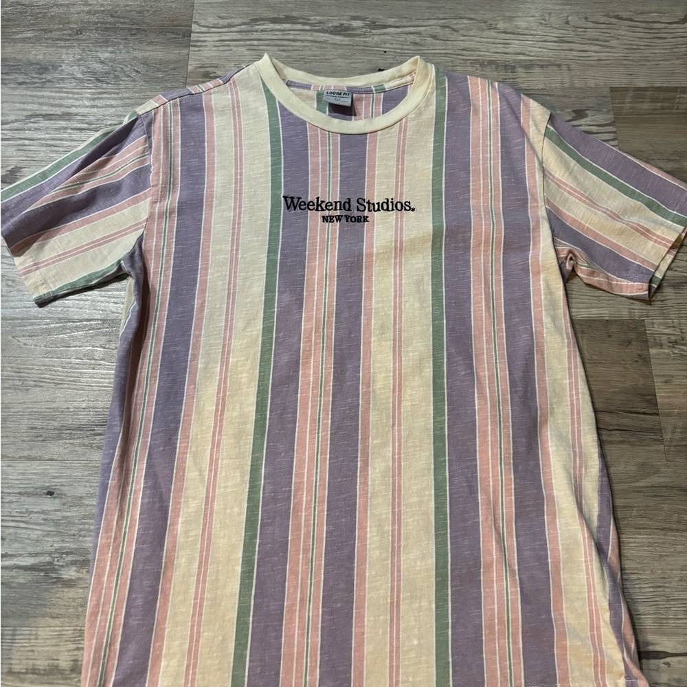 Multicolor Striped Men's Shirt